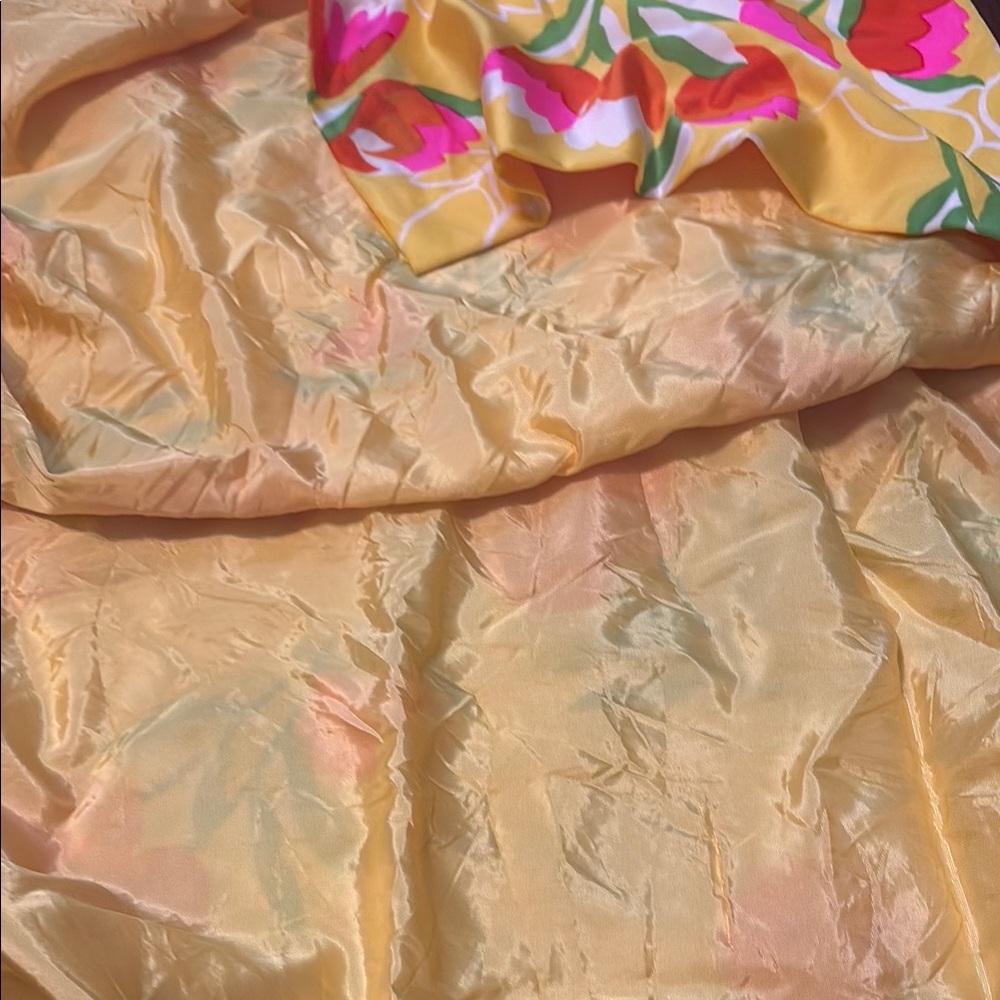 Vintage Adelaar Floral Yellow Maxi Skirt size medium-large - Picture 4 of 4